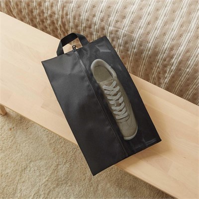 Ocean Home Textile 3lü Siyah Renk Fileli Oxford Kumaş Ayakkabı Düzenleyici Taşıma Çantası Seti 22 X 40 X 9 Cm
