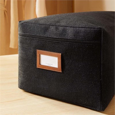 Ocean Home Textile 3lü Siyah Renk Jüt Hurç Set 30 X 22 X 18 / 52 X 28 X 21 / 62 X 46 X 22 Cm