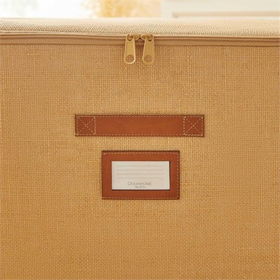 Ocean Home Textile 4lü Jüt Destekli Kutu Hurç Set 31 X 38 X 12 + 45 X 55 X 18 + 55 X 70 X 18 + 48 X 40 X 30 Cm