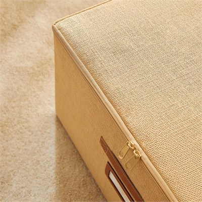 Ocean Home Textile 4lü Jüt Destekli Kutu Hurç Set 31 X 38 X 12 + 45 X 55 X 18 + 55 X 70 X 18 + 48 X 40 X 30 Cm
