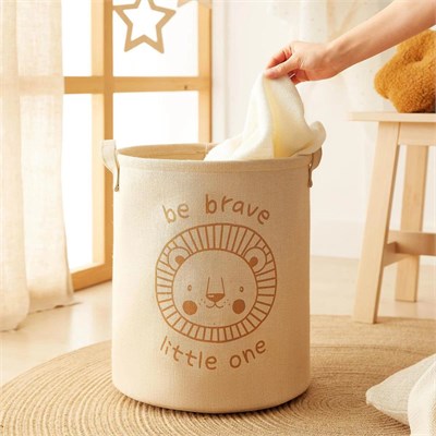 Ocean Home Textile 5li Çocuk Odası Jüt Keten Kumaş Sepet Set