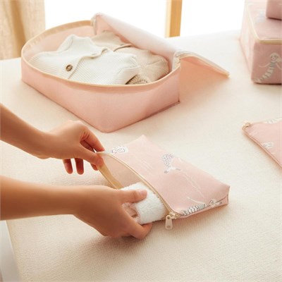 Ocean Home Textile 6lı Çocuk Odası Deniz Kızı Bavul İçi Düzenleyici Set
