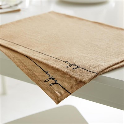 Ocean Home Textile 6lı Enjoy Jüt Amerikan Servis Seti 45 X 35 Cm