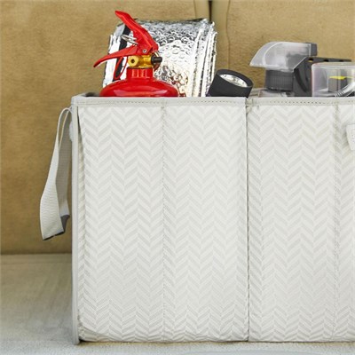 Ocean Home Textile Araç İçi Gri Balıksırtı Bagaj Düzenleyici 31 X 36 X 27 Cm