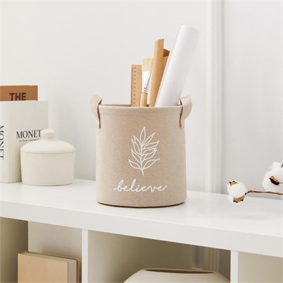 Ocean Home Textile Bej Renk Believe Sepet 20 X 20 Cm