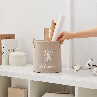 Ocean Home Textile Bej Renk Believe Sepet 20 X 20 Cm