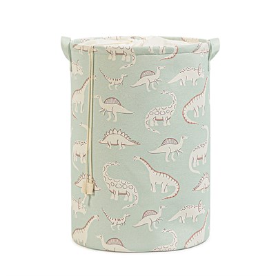 Ocean Home Textile Çocuk Odası Ağzı Büzgülü Dinozor Oyuncak Sepeti 36 x 48 cm
