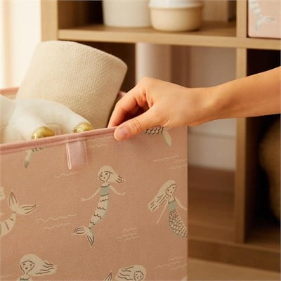 Ocean Home Textile Çocuk Odası Deniz Kızı Kutu 33 X 30 X 33 Cm