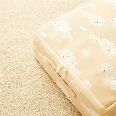 Ocean Home Textile Çocuk Odası Sevimli Balina Destekli Kutu Hurç 31 X 38 X 12 Cm
