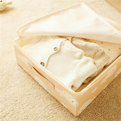 Ocean Home Textile Çocuk Odası Sevimli Balina Destekli Kutu Hurç 31 X 38 X 12 Cm