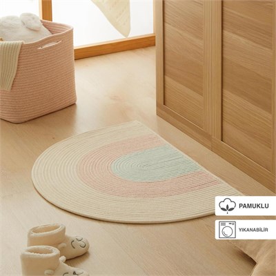 Ocean Home Textile Çocuk Odası Yıkanabilir Pamuklu Paspas 71 X 50 Cm