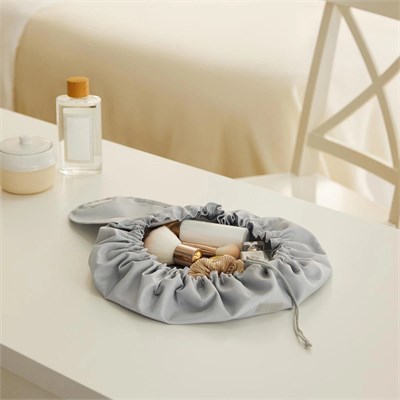 Ocean Home Textile Fonksiyonel Su İtici Leke Tutmaz Kumaş Düzenleyici Seyahat Tipi Makyaj Çantası Ø 50 Cm