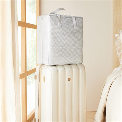 Ocean Home Textile Gri Balıksırtı Ayakkabı Taşıma Seyahat Çantası 36 X 41 X 20 Cm
