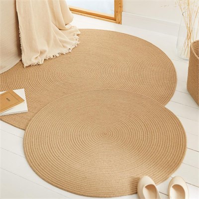 Ocean Home Textile Jüt Halı Kilim Ø 80 Cm