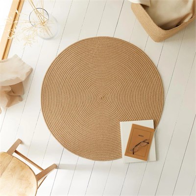 Ocean Home Textile Jüt Halı Kilim Ø 80 Cm