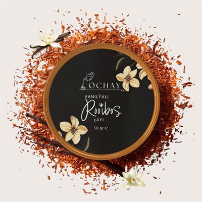 OCHAY Vanilyalı Rooibos Çayı 50 Gram (%100 Doğal Aromalı)