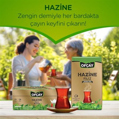 Ofçay Hazine Demlik Poşet Siyah Doğal Çay 15gr 90 Adet 1 Poşet 10