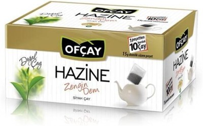Ofçay Hazine Zengin Dem Demlik Süzen Poşet Siyah Çay 15 Gr 30 Adet