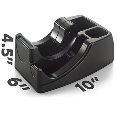 Officemate Heavy Duty 2si 1 arada bant dağıtıcı, geri dönüştürülmüş, siyah (96660)