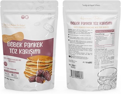 OG 2li Hurma Tozlu Bebek Pankek Toz Karışımı 300 Gr +8 Ay