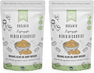 OG 2li Organik Bebek Bisküvisi 2x300 gr 6 Ay