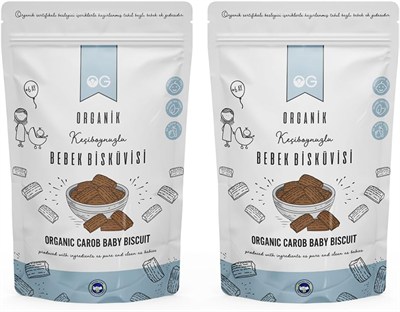 OG 2li Organik Keçiboynuzlu Bebek Bisküvisi 2x150 Gr +6 Ay