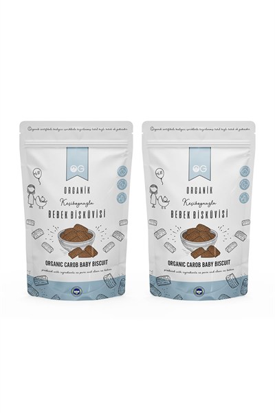 OG 2li Organik Keçiboynuzlu Bebek Bisküvisi 2x150 Gr +6 Ay