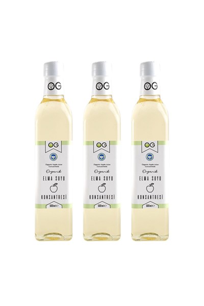 OG 3lü Organik Elma Suyu Konsantresi 500 ML