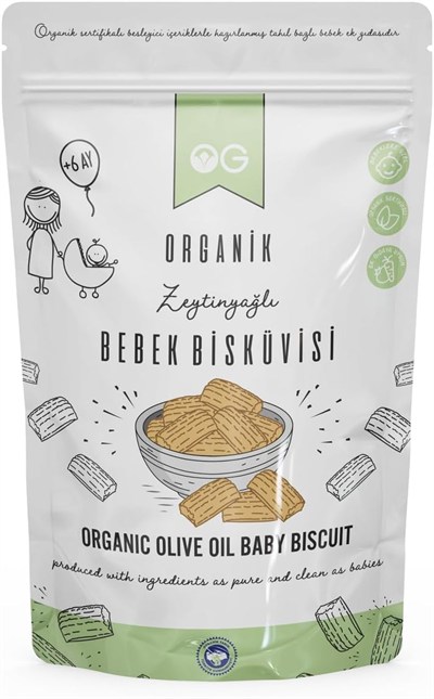 OG Organik Bebek Bisküvisi 300 gr 6 Ay