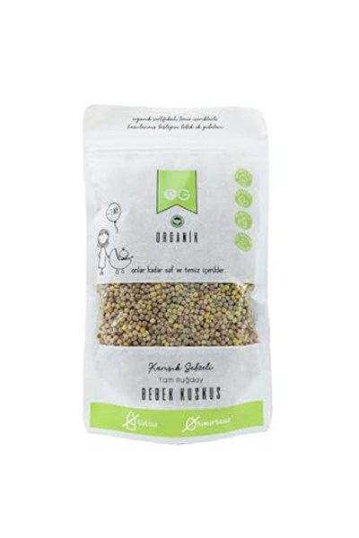 OG Organik Karışık Sebzeli Tam Buğday Bebek Kuskus 250 gr +8 Ay