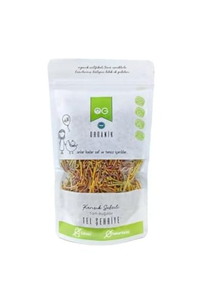 OG Organik Karışık Sebzeli Tam Buğday Tel Şehriye 180 gr +8 Ay