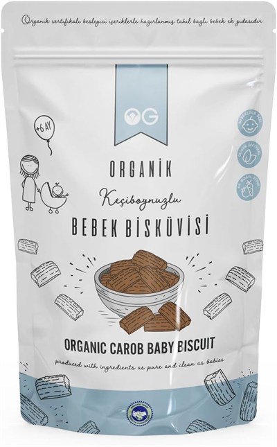 OG Organik Keçiboynuzlu Bebek Bisküvisi 150 Gr +6 Ay