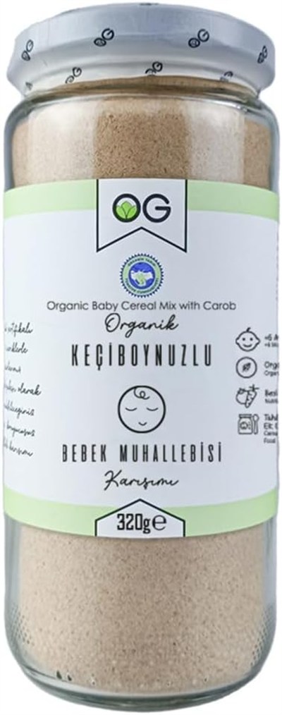 OG Organik Keçiboynuzlu Bebek Muhallebisi Karışımı 320 Gr