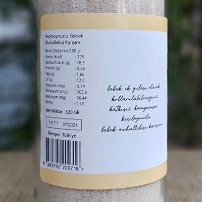 OG Organik Keçiboynuzlu Bebek Muhallebisi Karışımı 320 Gr