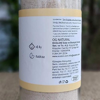 OG Organik Keçiboynuzlu Bebek Muhallebisi Karışımı 320 Gr