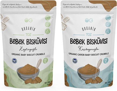 OG Organik Keçiboynuzlu Ve Zeytinyağlı Bisküvi Tozu Seti +6 Ay