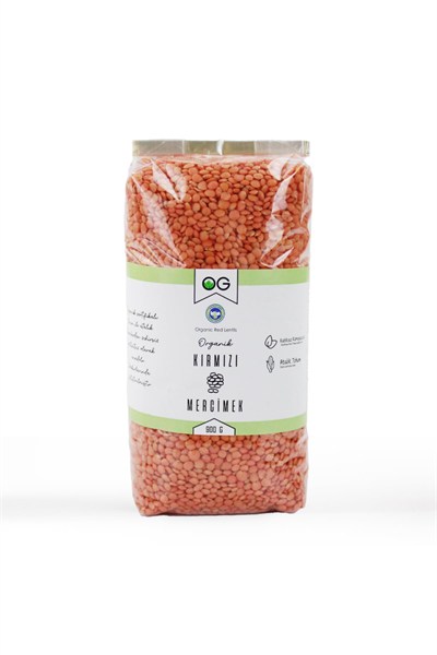 OG Organik Kırmızı Mercimek 900 Gr