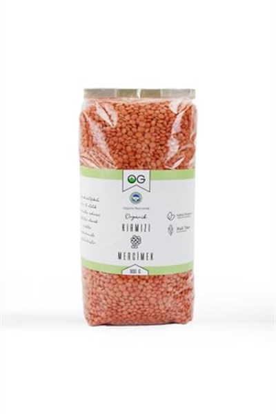 OG Organik Kırmızı Mercimek 900 Gr