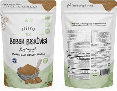 OG Organik Toz Bebek Bisküvisi 240 Gr 6+ Ay