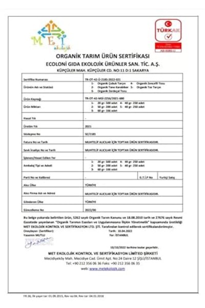 OG Organik Toz Tarçın 40 Gr