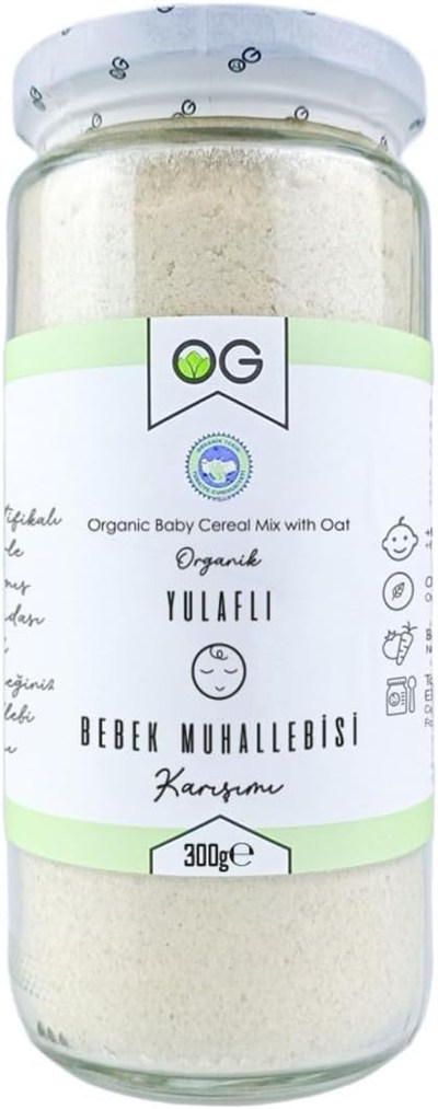 OG Organik Yulaflı Bebek Muhallebisi Karışımı 300 gr 6 Ay