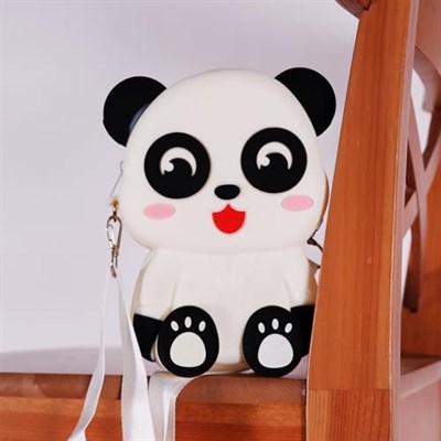 Ogi Mogi Toys Silikon Beyaz Panda Omuz Çantası