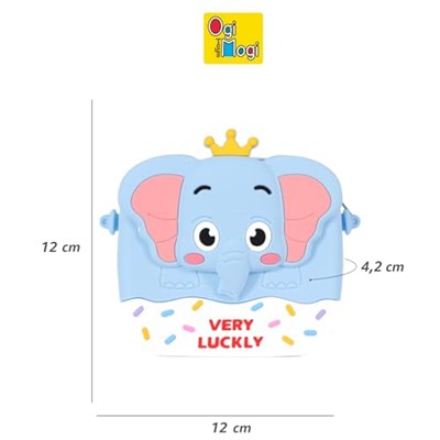 Ogi Mogi Toys Silikon Mavi Fil El Çantası