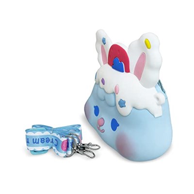 Ogi Mogi Toys Silikon Mavi Tavşan Omuz Çantası