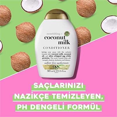 ogx besleyici hindistan cevizi sütü sülfatsız saç kremi 385ml