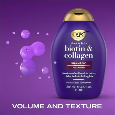 OGX Biotin ve Kolajen Şampuan (385 ml) - Seçenekler: Tek Ebat, 2 ADET, Tek Ebat 2li paket