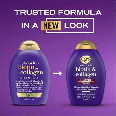 OGX Biotin ve Kolajen Şampuan (385 ml) - Seçenekler: Tek Ebat, 2 ADET, Tek Ebat 2li paket