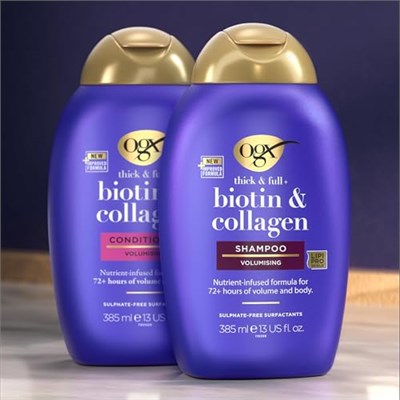 ogx dolgunlaştırıcı biotin & kolajen saç bakım kremi yeni ph dengeli formül 385ml - Seçenekler: 13.02 Fl Oz (Pack of 1), 13.02 Fl Oz (Pack of 1) (3 paketi)