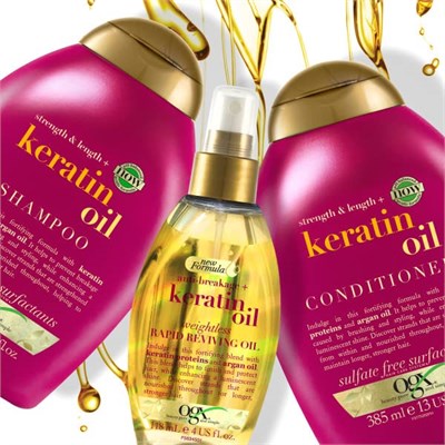 ogx kırılma karşıtı keratin oil saç bakım kremi 385ml