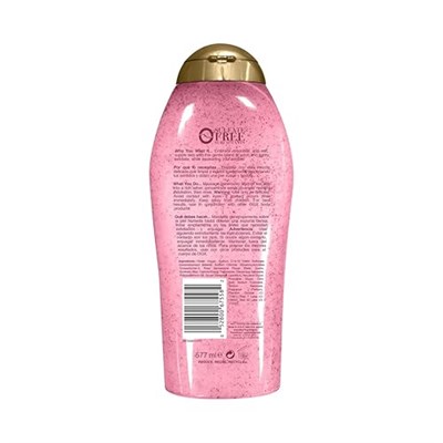 OGX Pembe Deniz Tuzu ve Gül Suyu Nazik Yatıştırıcı Vücut Fırçalama, Hafif Eksfoliye Vücut Yıkama, Sülfat İçermez, 19,5 Ounce, 1,0 Sayısı